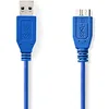 Image de NEDIS Câble USB 3.0 A mâle   Micro B mâle 5,0 m Bleu