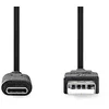 Image de Nedis CCGP61650BK10 câble USB 1 m USB A USB C Noir - Câbles USB (1 m, USB A, USB C, 3.1 (3.1 Gen 2), 10 Mbit/s, Noir)