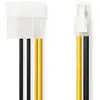 Image de Nedis CCGP74340VA015 câble d'alimentation Interne 0,15 m - Câbles d'alimentation Interne (0,15 m, P4 4-pin, Molex (3-pin), Male Connector/Male Connector, Droit, Droit)