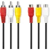 Image de Nedis Câble vidéo composite 3 x RCA mâle - 3 x RCA femelle