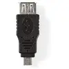 Image de Nedis Adaptateur USB 2.0 Micro B M acho - A Femelle Noir