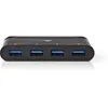 Image de Nedis TCARF200BK hub & concentrateur USB 3.2 Gen 1 (3.1 Gen 1) Type-C Noir