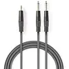 Image de Nedis Câble Audio stéréo 2 x 6 .35 mm mâle - 3,5 mm Mac