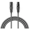 Image de NEDIS Câble audio XLR Compensé XLR 3 broches mâle -