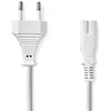 Image de Nedis Câble d'alimentation Conec tor européen - IEC-320-C7, 3 m, Blanc