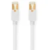 Image de NEDIS Câble réseau CAT6 S/FTP, RJ45 mâle vers RJ45 mâle, Blanc, 2 m