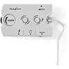 Image de NEDIS Interrupteur audio analogique 2 x fiche 3,5 mm 3 x 3,5 mm femelle 2,5 mm Ivoire noir
