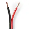 Image de NEDIS - Câble haut-parleur - 2 x 2,50 mm² - CCA - 100 m - Rond - Enroulé - PVC - Noir/Rouge