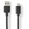 Image de NEDIS Câble USB-C vers USB-A - USB3.1 Gen 2 - jusqu'à 3 A/noir - 1 mètre