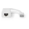 Image de Adaptateur Réseau USB - USB 2.0-100 Mbps - USB-A Male - Prise RJ45 Femelle - 0.20m - Rond - Plaqué Or/Nickelé - Cuivre - Blanc - Boîte