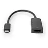 Image de NEDIS Adaptateur USB-c | USB 3.2 gen 1 | USB-c mâle | hdmi Femelle | 4k@60hz | 0.20 m | Rond | plaqué n