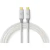 Image de Nedis CCTB64020AL20 câble USB 2 m USB4 Gen 2x2 USB C Argent