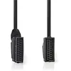 Image de Nedis CVGP31011BK20 Câble péritel | Connecteur péritel | Prise péritel | Nickelé | 480p | 2 m | Rond | PVC | Noir | Enveloppe
