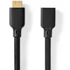 Image de NEDIS Câble ultra haute vitesse HDMI | HDMI  Connecteur | HDMI  Femelle | 8K@60Hz | 48 Gbps | 2.00 m | Rond | 7.9 mm | Noir