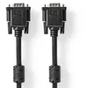 Image de NEDIS Câble VGA mâle, connecteur VGA mâle, nickelé, résolution maximale: 1280 x 768, 10 m, rond, ABS, noir