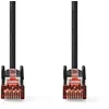 Image de NEDIS Câble réseau catégorie 6 - Fiche RJ45 - Connecteur RJ45 - S/FTP - 10 m - Rond - LSZH - Noir - Étiquette