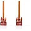 Image de NEDIS Câble réseau catégorie 6 - Fiche RJ45 - Connecteur RJ45 - S/FTP - 10 m - Rond - LSZH - Orange - Label