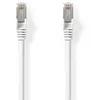 Image de NEDIS Câble réseau catégorie 8.1 - S/FTP - Connecteur RJ45 - Connecteur RJ45-2 m - Rond - LSZH - Blanc - Étiquette