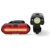 Image de Nedis Lumière de vélo - Fonctionnement sur Batterie - 5 V DC - 3 W - Lithium intégré - Piles incluses - Rechargeable - 400 LM - 4,5 LM - 100 m - 110°
