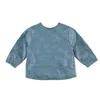 Image de NOUKIE'S - Bavoir à manches Imperméable Ciré pour Bébé - Facile à Nettoyer et Résistant aux Taches - Idéal pour les Repas et Activités - 3 à 6 mois - Bleu