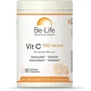 Image de BE-LIFE | Vit C 500 neutral | Complément alimentaire | Vitamine C | Réduit la fatigue & contribue au fonctionnement normal du système immunitaire | Sans gluten & sans lactose | Vegan | 90 gélules