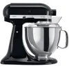 Image de KitchenAid Robot Pâtissier - Artisan - Robot cuisine multifonctions à tête inclinable - Batteur avec 5 accessoires et 2 bols inox de 4,8 et 3 L - Noir onyx