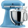 Image de KitchenAid Robot Pâtissier - Artisan - Robot cuisine multifonctions à tête inclinable - Batteur avec 5 accessoires et 2 bols inox de 4,8 et 3 L - Bleu vintage