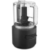 Image de Kitchenaid Hachoir sans fil - Go Cordless - Mini robot culinaire portable pour hacher ou purer des fruits, légumes et herbs - 2 Vitesses et pulse - Lame et fouet - 1,18 L - Noir - Sans batterie