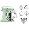 Image de Kitchenaid - Robot Pâtissier  5ksm175psept Macaron Pistache, 4,8 L, Bol Avec Poignée + Bol 3 L, Batteur Souple Et Couvercle