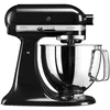 Image de KitchenAid Robot Pâtissier - Artisan - Robot cuisine multifonctions à tête inclinable - Batteur avec 3 accessoires et Bol inox de 4,8 L - Noir onyx