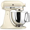 Image de KitchenAid Robot Pâtissier - Artisan - Robot cuisine multifonctions à tête inclinable - Batteur avec 3 accessoires et Bol inox de 4,8 L - Crème