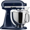 Image de KitchenAid Robot Pâtissier - Artisan - Robot cuisine multifonctions à tête inclinable - Batteur avec 5 accessoires et 2 bols inox de 4,8 et 3 L - Bleu encre