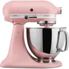 Image de KitchenAid Robot Pâtissier - Artisan - Robot cuisine multifonctions à tête inclinable - Batteur avec 5 accessoires et 2 bols inox de 4,8 et 3 L - Rose poudré