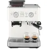 Image de KitchenAid Machine a Café Grain - Machine à expresso semi-automatique - Machine Expresso et Cappuccino avec broyeur à café conique intégré - pot à lait 355 ml - Blanc