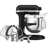 Image de KitchenAid Robot Pâtissier - Artisan - Robot cuisine multifonctions à Bol relevable - Batteur avec 5 accessoires et bol en inox de 6,6 L - Noir réglisse
