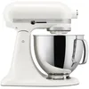 Image de KitchenAid Robot Pâtissier - Artisan - Robot cuisine multifonctions à tête inclinable - Batteur avec 3 accessoires et Bol inox de 4,8 L - Blanc porcelaine