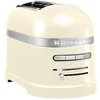 Image de KitchenAid Grille pain pour 2 tranches - Artisan - 7 niveaus de brunnage et fonction décongélation - Vintage design - 2 Large fentes - Toaster avec porte-sandwich - Crème