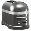 Image de KitchenAid Grille pain pour 2 tranches - Artisan - 7 niveaus de brunnage et fonction décongélation - Vintage design - 2 Large fentes - Toaster avec porte-sandwich - Gris étain