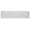 Image de Grille à persienne 436 largeur 400mm hauteur 100mm époxy blanc RAL 9010 - RENSON - 10871