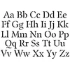 Image de Pochoir Alphabet Arial 10x15 cm