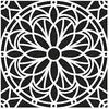 Image de Artemio Mandala Pochoir Home déco -, Plastique, Noir, 30,5 x 0,2 x 35 cm 15030022