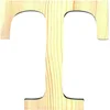 Image de Artemio 11,5 cm Bois Lettre T en majuscules, de couleur Beige
