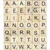 Image de Artemio Set de 42 Alphabet Scrabble, Bois, Beige, 12,5 x 1 x 18,5 cm 11060303