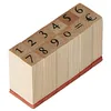 Image de Artemio ARTA50 Set de Tampons en Chiffres Bois Multicolore 6 x 2,5 x 3 cm