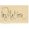 Image de Artemio ARTHF382 Invitation Tampon F Texte N°2 Bois Multicolore 4,5 x 2,5 x 7 cm