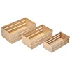 Image de Artemio Casier à décorer en Bois - 3 pcs, Bois, Beige, 5x16,5x8cm 6,5x19x10cm 7x21,5x12cm