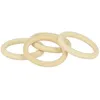Image de Artemio Set de 4 Anneaux Ronds à Décorer, Bois, Beige, 14 x 1,5 x 18 cm 21005036