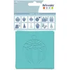 Image de Artemio Set de 12 pochoirs Cosy Christmas 9 x 9 cm