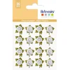 Image de Lot de 16 Mini roses en papier 'Artemio' Blanc