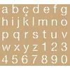 Image de Pochoir 8"X8" Kraft Alphabet